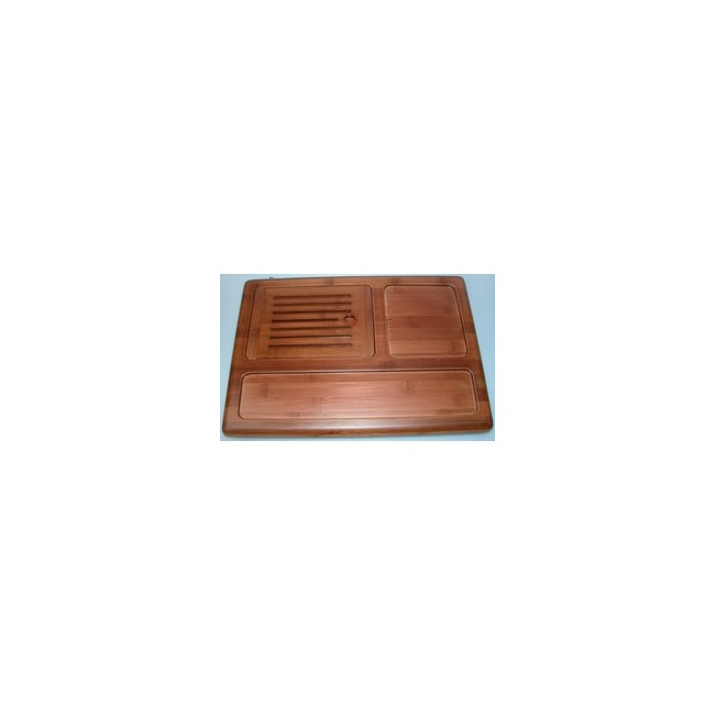 Traditionelles Teeboard aus Bambus, mit Ablauf (Art. Nr. 15002)