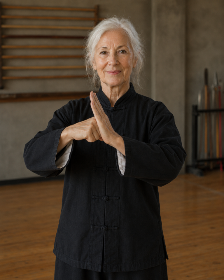 Begrüssung zum Kung Fu am Morgen