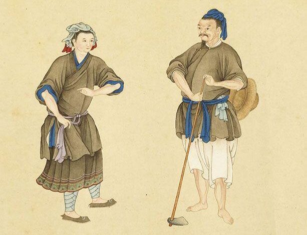Antike Arbeitskleidung aus Fujian